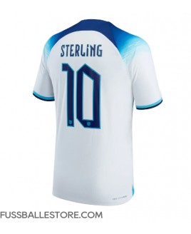 Günstige England Raheem Sterling #10 Heimtrikot WM 2022 Kurzarm